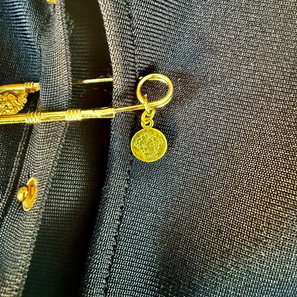 VERSACE CUTOUT MIDI DRESS SIZE 38 IT, S/M US - Picture 16 of 16